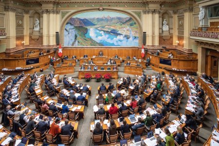 BERN 01.12.2021 - Paralament, Nationalratssaal, salle du Conseil national. © Béatrice Devènes / Services du Parlement