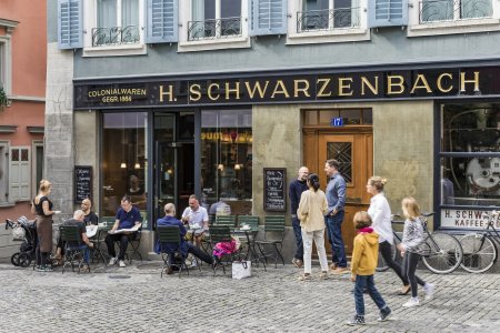 Schweiz, Kanton Zürich, Zürich, Altstadt, Niederdorf, Münstergasse, TeeCafé Schwarzenbach, Cafe