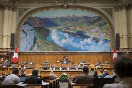 Das Plenum des Nationalrats beschaeftigt sich mit der Zersiedelungsinitiative waehrend der Sommersession am Donnerstag, 31. Mai 2018 im Nationalrat in Bern. (KEYSTONE/Lukas Lehmann)