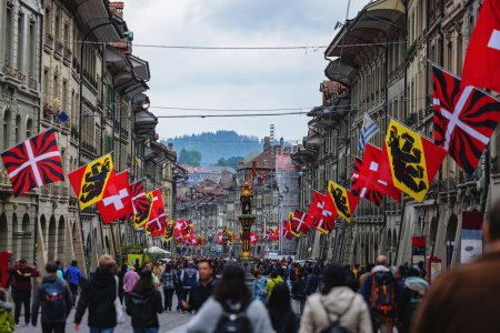 Streets Of Old Town Bern In Switzerland