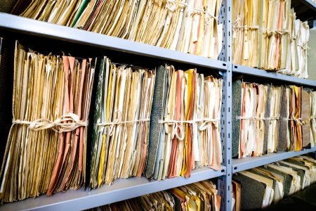 old documents at a rack - nice background