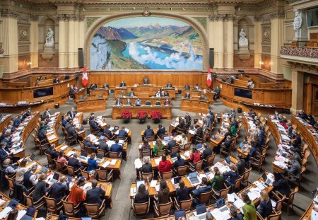 BERN 01.12.2021 - Paralament, Nationalratssaal, salle du Conseil national. © Béatrice Devènes / Services du Parlement