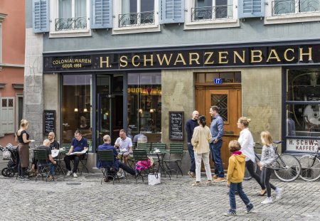 Schweiz, Kanton Zürich, Zürich, Altstadt, Niederdorf, Münstergasse, TeeCafé Schwarzenbach, Cafe