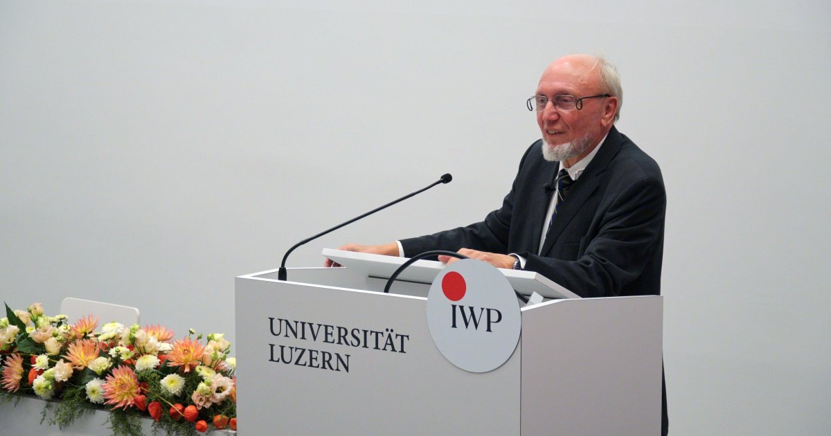 Hans-Werner Sinn beim Institut für Schweizer Wirtschaftspolitik