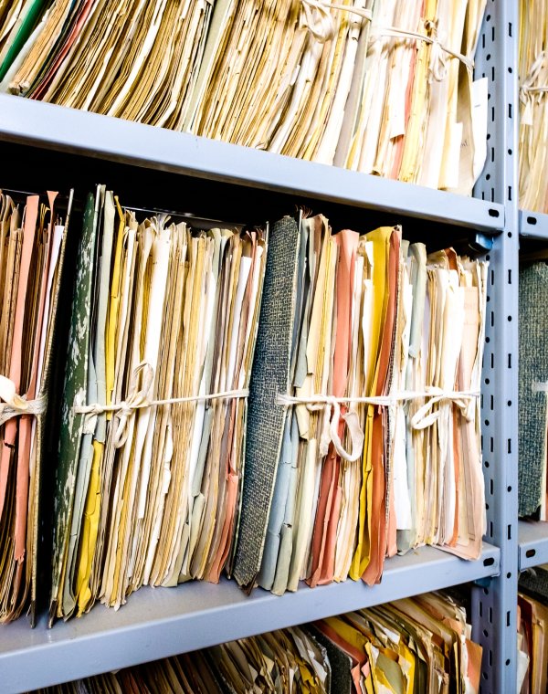 old documents at a rack - nice background